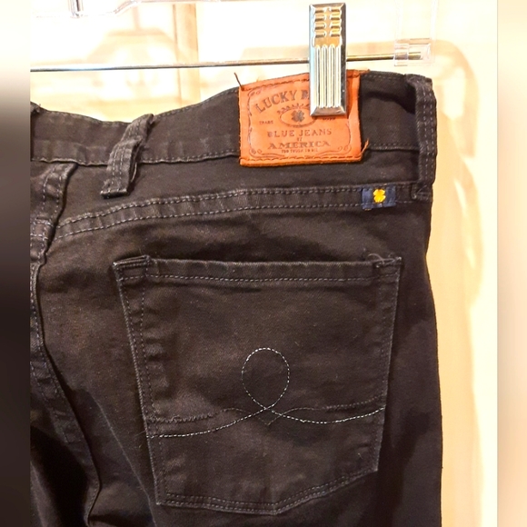 Lucky Brand Sophia Bootcut Black Cotton Pants size 6 - Picture 4 of 12